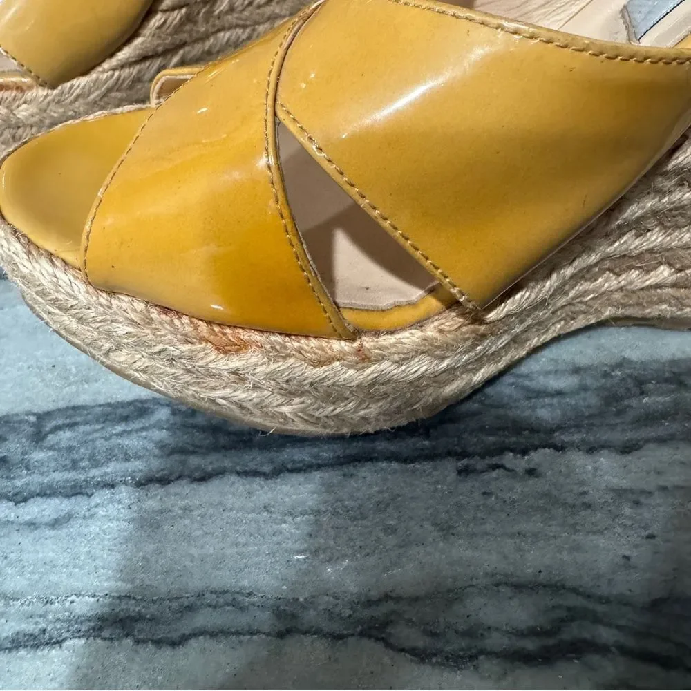 Jimmy Choo Authentic Patent Leather Espadrilles‎ with COA